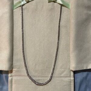 3.0ct natural diamond tennis necklace